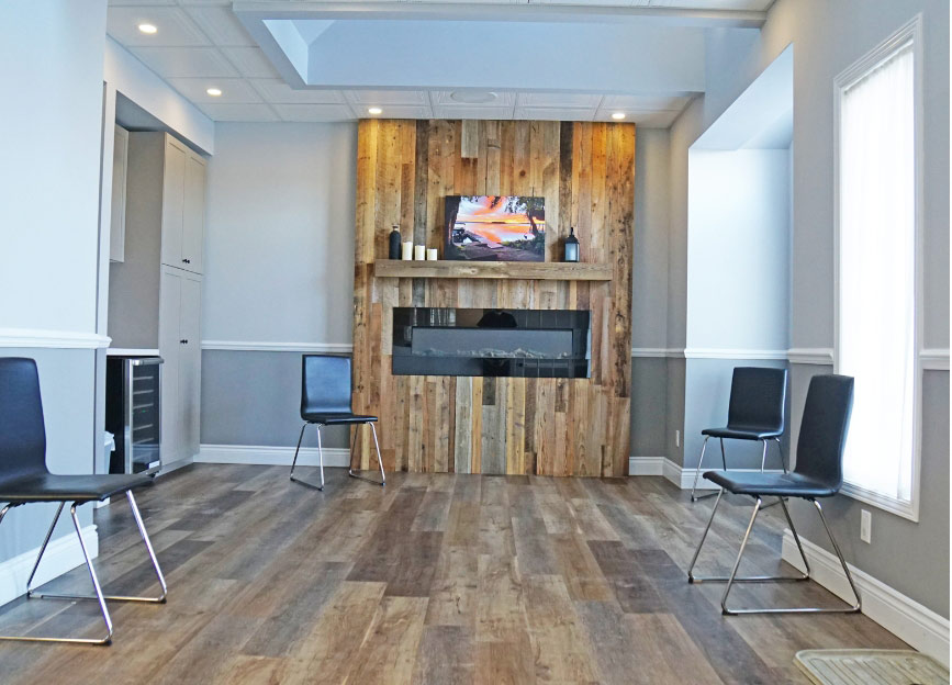 Waiting area at Heritage Dental